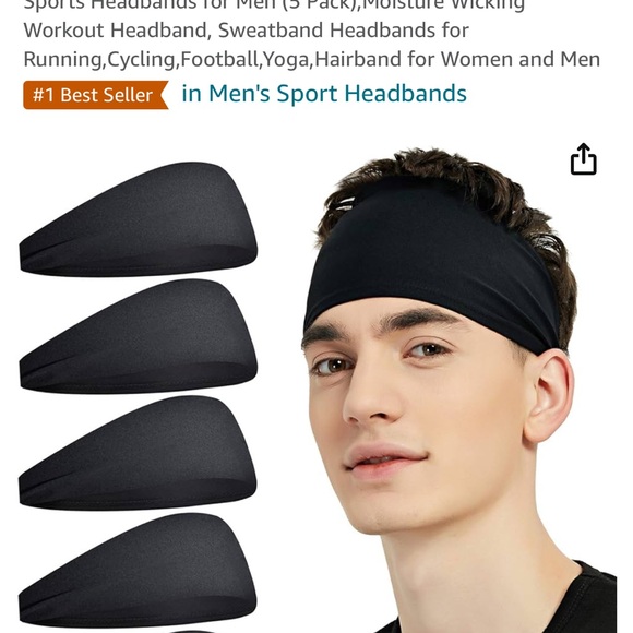 Open box Pilamor black headband - Picture 3 of 3